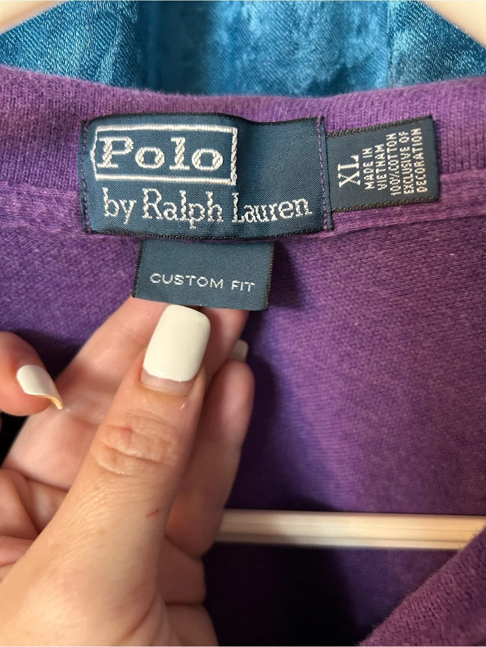 Polo by Ralph Lauren Magenta V-Neck Polo Sweater